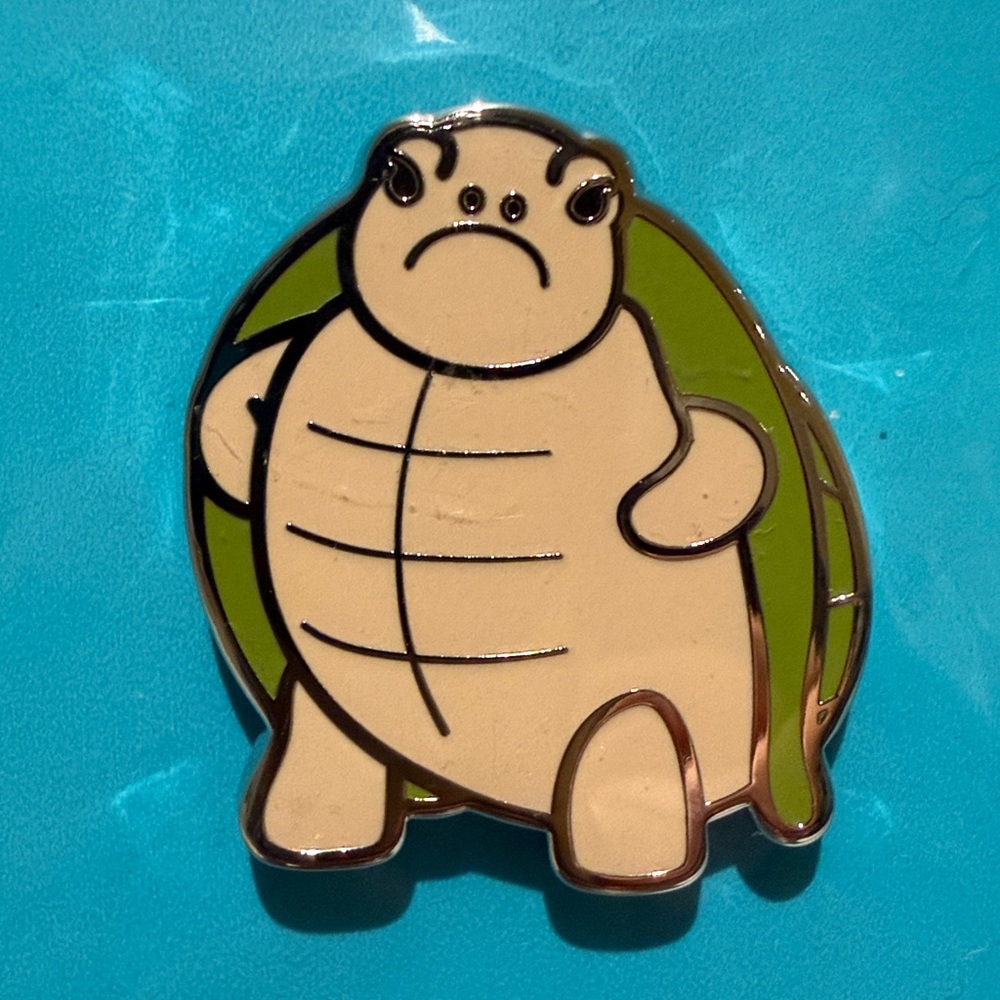 Jellycat Timmy Turtle Enamel Pin Badge.